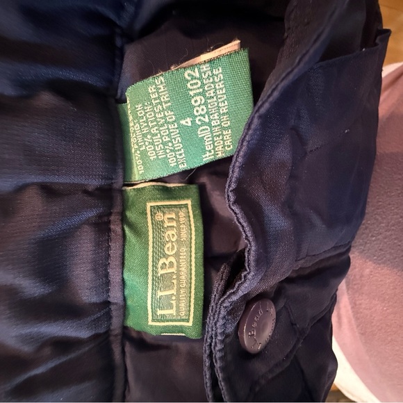 L.L. Bean Navy and Black Snow Pants - Picture 3 of 3